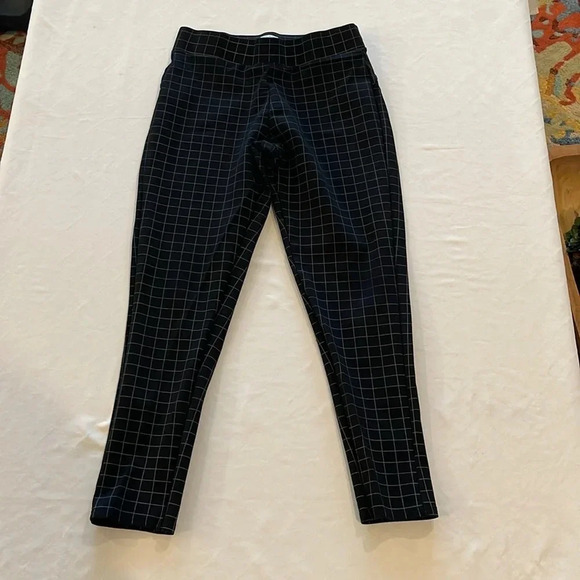 Kay Unger NY Pull On Stretch Elastic‎ Waist Pants plaid medium EUC - Picture 1 of 4